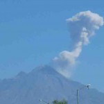 Twin Active Volcanos at Colima