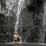 Cindy and Scott at the waterfall....