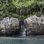 Waterfall at the anchorage....