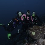 Suzanne, Cindy and Dave....Gordon Rocks, Santa Cruz Island