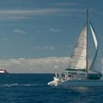 Inter Island freighter and "Azzizah"...