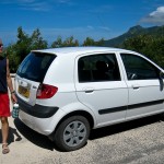 Cindy and our Voiture