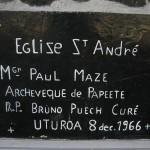 Church Dedication Plaque